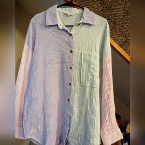 Brand New - Simply Southern oversized button up shirt